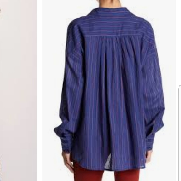 Free People Under the Boardwalk Linen Blouse - Picture 2 of 4